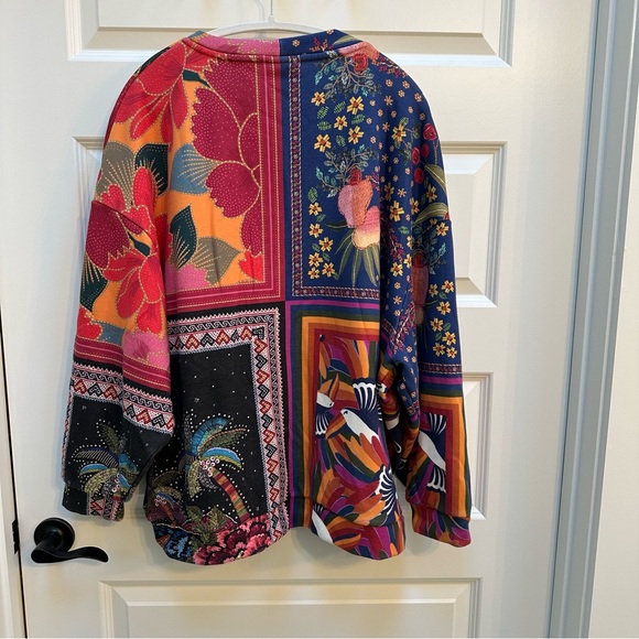 Farm Rio mixed scarves sweatshirt - Picture 5 of 5